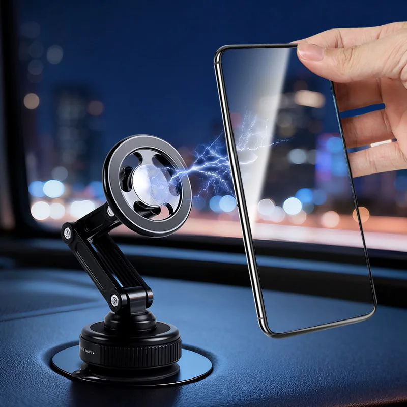 Y304 MagSafe phone holder — in the car